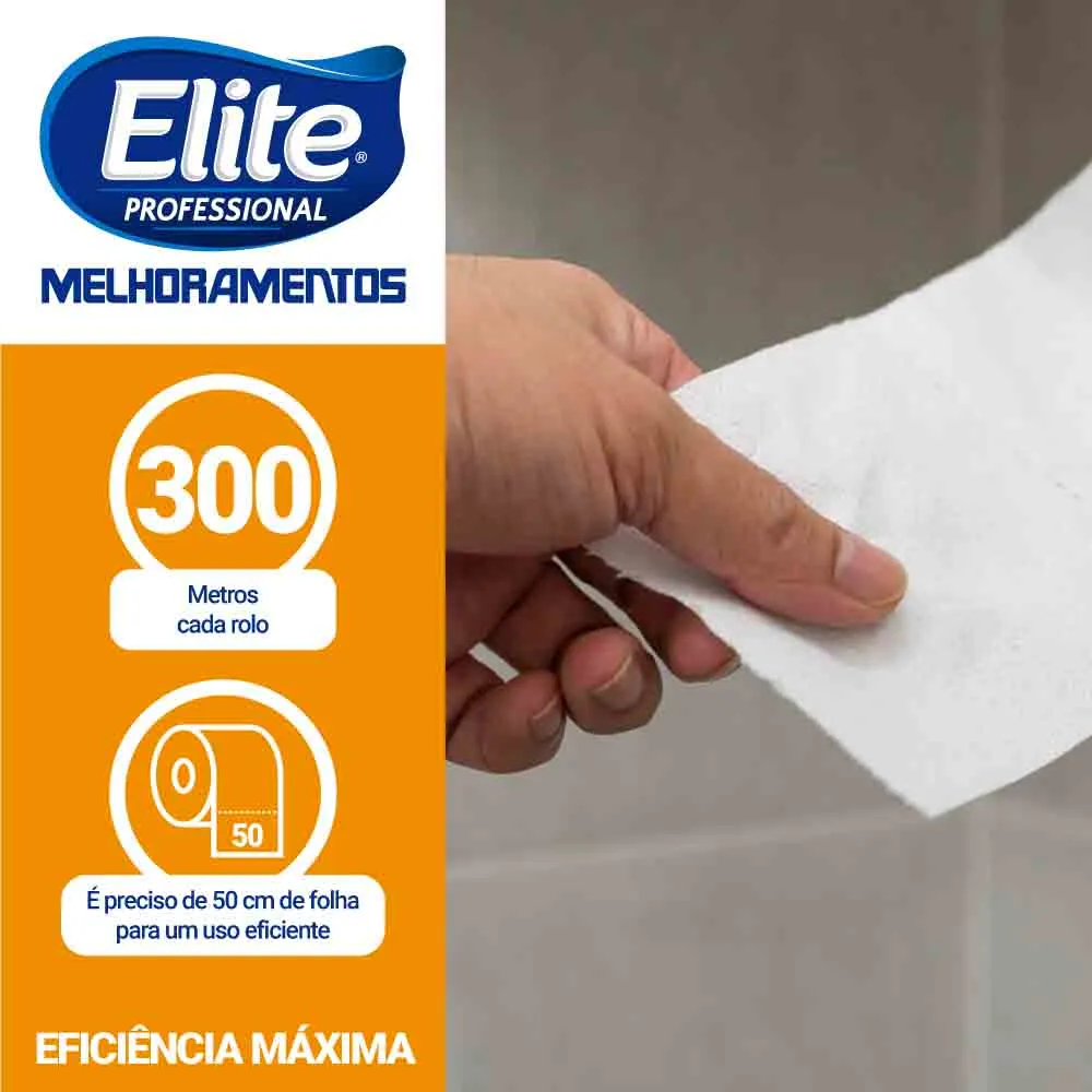 Detalhe da Folha Simples do Papel Higiênico Elite Classic