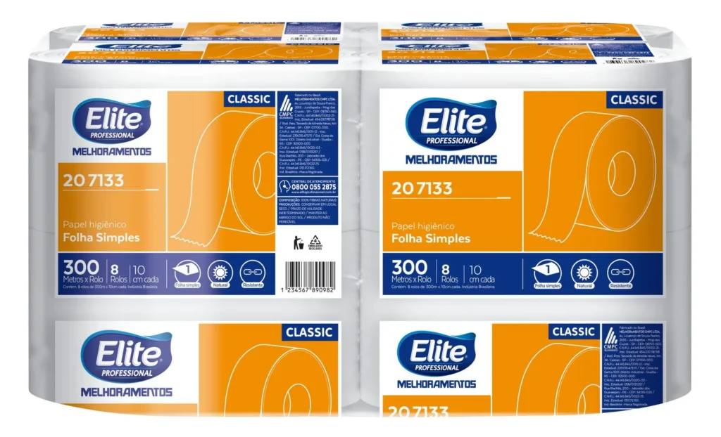 Papel Higiênico Folha Simples Elite Classic