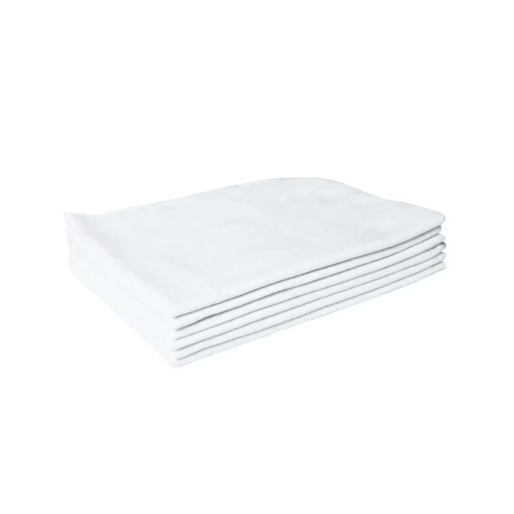 Flanela Branca 38x58 6 unidades Caebi para limpeza e polimento | Elite M4