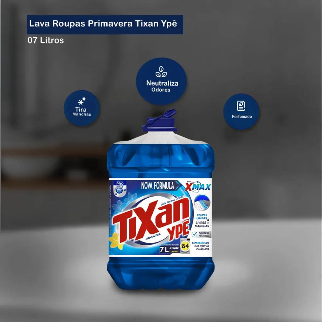 Tixan Ypê Lava Roupas Líquido Profissional 7L Elite M4